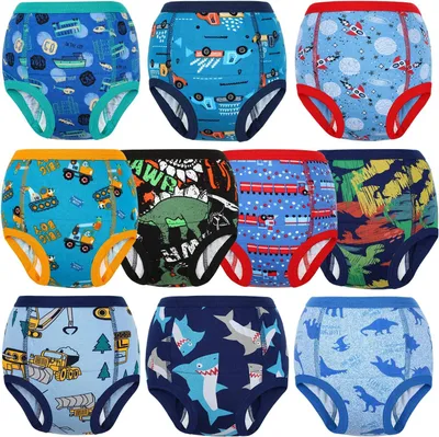 Image de Pantalons de training pour l'apprentissage de la propreté, pour enfants de 3 ans, lot de 10, 100% Coton