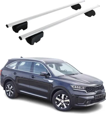 Immagine prodotto di Portapacchi per Kia Sorento 2020-2025 Portapacchi base in metallo argento ABE 2x