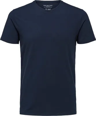 Produktbild von Herren SELECTED Einfarbiges T-Shirt Rundhals Basic Shirt SLHNEWPIMA |
