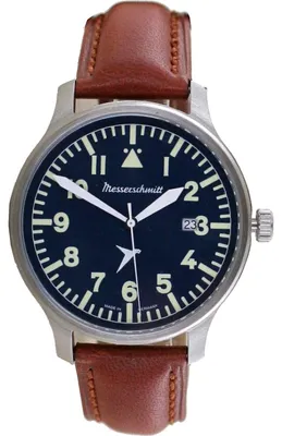 Produktbild von Aristo Herren Messerschmitt Uhr Fliegeruhr ME-BLAUE42B Blau
