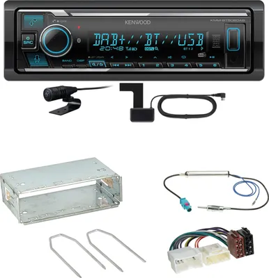 Produktbild von Kenwood KMM-BT508DAB Bluetooth Digitalradio Einbauset für Mercedes Citan W415