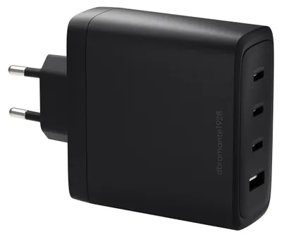 Productafbeelding van IT-EU. Oplader. 3x USB-C (140W) + 1x USB-A. Zwart