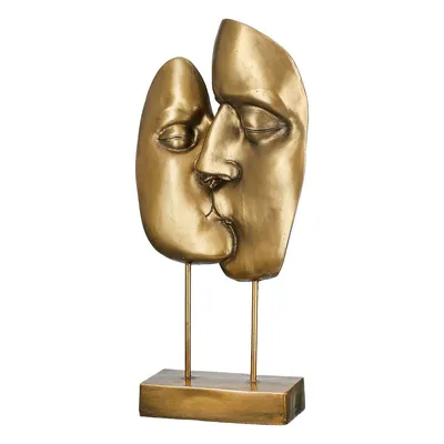 Zdjęcie produktu dla Gilde Skulptur, "Kuss", Poly, goldfarben, VE 1, L. 8 cm, B. 20 cm, H. 42 cm