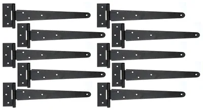 Zdjęcie produktu dla Alberts 829926 Zawiasy krzyżowe, czarna powłoka zanurzeniowa, zawias 294 x 46 mm, zawias 90 x 40 mm, zestaw 10 szt