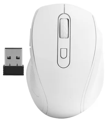 Obrázek produktu pro Bezdrátová myš, tichá 2.4G ergonomická myš s nastavitelným rozlišením (DPI) pro kancelářské použití/hraní her