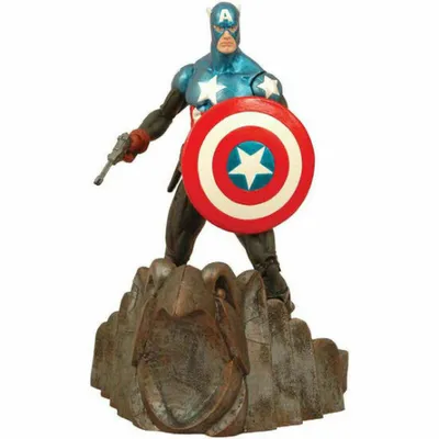 Immagine prodotto di Diamond Select - Marvel Select Captain America 18cm - Kolekcjonerska Figurki Marvel