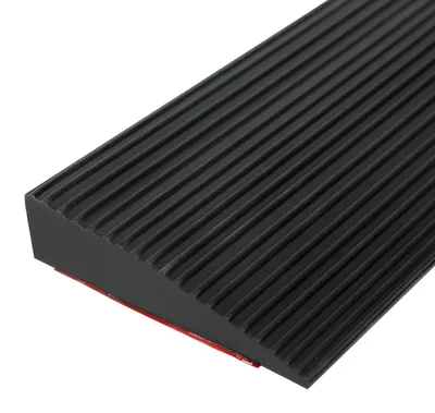Image de Rampe en caoutchouc pour seuil de porte - Rampe de seuil - Rampe de chargement pour remorque - Rampe pour fauteuil roulant - Pliable - Capacité de charge jusqu'à 650 kg