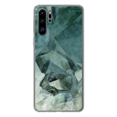 Produktbild von MuchoWow® Handyhülle Schutzhülle Hülle für Huawei P30 Pro Kristall - Naturstein - Luxus Silikon Softcase Handy Hülle - Schutzdeckel