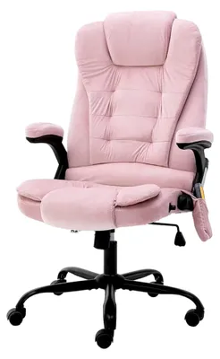 Produktbild von Ergonomischer Bürostuhl mit Massagefunktion - Rosa - 67 x 71 x (110 - 119) cm