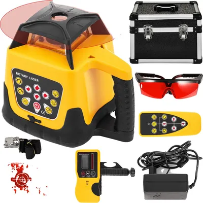 Immagine prodotto di Livella laser rotante, portata di 100 metri, precisione di autolivellamento ±20", raggio laser rosso