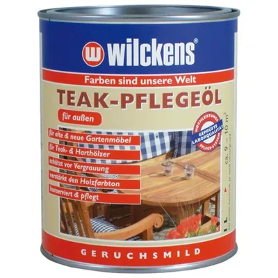 Obrázek produktu pro E-NORMpro teakový ošetřující olej 1 l, bezbarvý (barvy a laky na ošetřování teakového dřeva)
