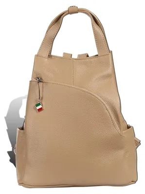 Produktbild von Florence Rucksack Damen Echtleder Cityrucksack taupe D2OTF613I