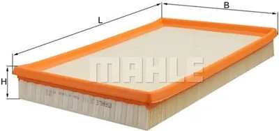 Produktbild von MAHLE LX 613 Luftfilter für OPEL VECTRA B (36)