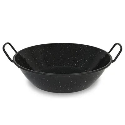 Produktbild von Doppeltiefe Pfanne mit emaillierten Griffen 55 cm.
