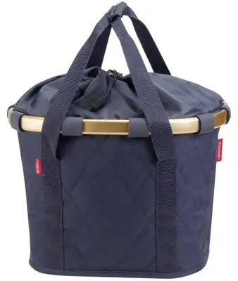 Produktbild von Klickfix Reisenthel Bikebasket rhombus midnight gold Lenkereinkaufskorb Shopper