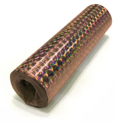 Produktbild von Glitzer Luftschlangen roségold holografisch