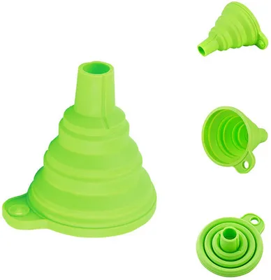 Produktbild von Go Go Gadget - Trichter - Faltbar - Silikon - 4,5 cm - Grün - 1 Stück
