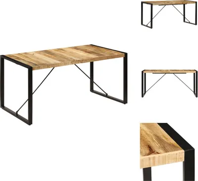 Obrázek produktu pro vidaXL Jídelní stůl 160 x 80 x 75 cm z masivního mangového dřeva - Jídelní stoly