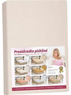 Immagine prodotto di Lenzuolo di lino - Beige - 90x200