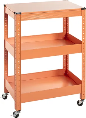 Produktbild von Servierwagen >55618< in orange, Metall - 50x75x32cm (BxHxT)