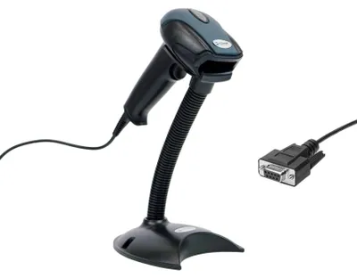 Image de Lecteur de codes-barres avec support et lecture automatique RS232 HD29A
