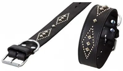 Produktbild von Karlie RONDO Halsband doubliert mit Ziernieten - 80cm/50mm