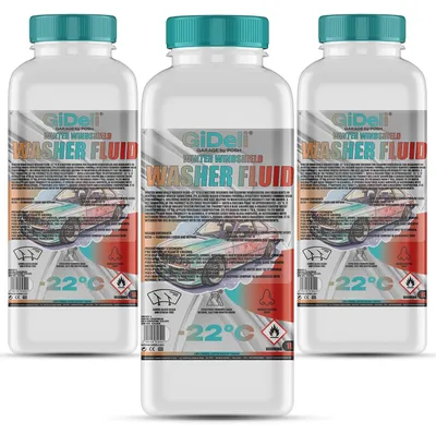 Produktbild von Scheibenfrostschutz -22°C 3L Winter Wischwasser Auto Gebrauchsfertig GiDeli