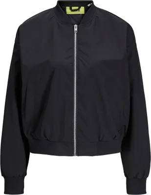 Produktbild von Jack & Jones 12272840_2161_M, Bomber, Uni, Erwachsener, Reißverschluss, Polyester, Schwarz