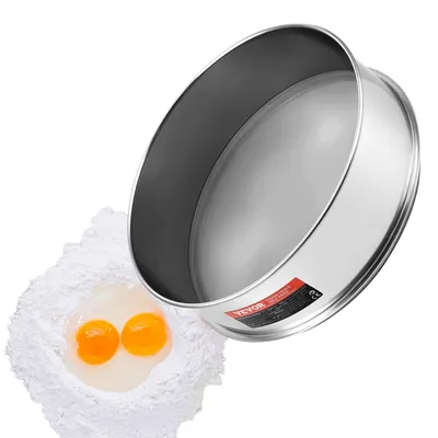 Zdjęcie produktu dla Sito do mąki VEVOR, drobne oczka, 150 oczek, stal nierdzewna 304