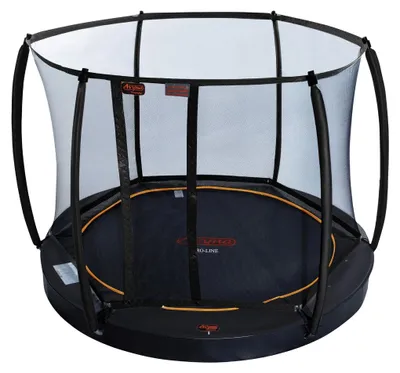 Produktbild von Avyna Trampolin FlatLevel, Durchmesser 305 cm, mit Sicherheitsnetz | Schwarz