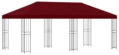 Obrázok produktu pre vidaXL Altánok s bočnými stenami 6 x 3 m, bordová červená