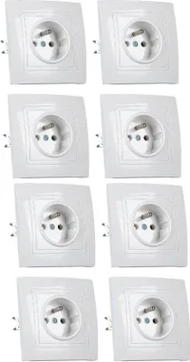Image de Prise encastrable en plastique 16 A 220 V pour bureau