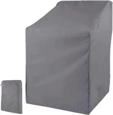 Obrázok produktu pre Ochranný kryt na záhradnú stoličku 64 x 64 x 70/120 cm, 210D Oxford, sivý, pre záhradu