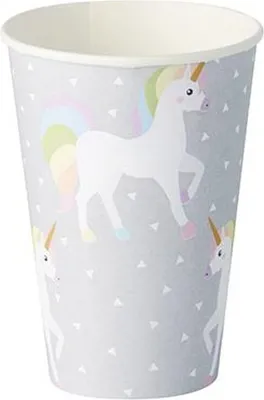 Produktbild von Trinkbecher, Pappe 0,2 l Ø 7 cm · 9,7 cm "Unicorn"