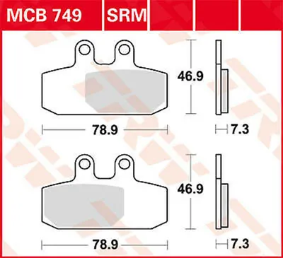 Obrázek produktu pro Brzdové destičky TRW Lucas MCB749