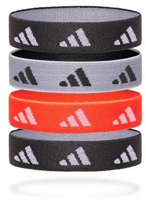 Zdjęcie produktu dla Gumki do włosów Adidas – czarne, białe, w kolorze Solar Red