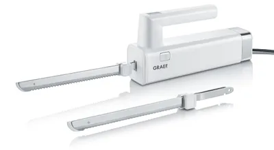 Produktbild von Graef EK501EU, Weiß, Gezahnte Klinge, 150 W, AC, 230 V, 64 mm