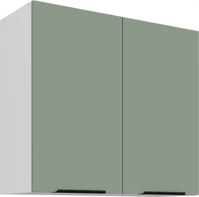 Immagine prodotto di Mobile cucina superiore LUNARA - larghezza 80 cm, verde / bianco