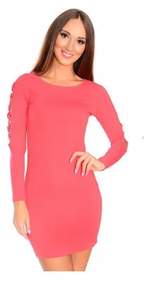 Produktbild von Damen Mini Kleid; Koralle/2XL/3XL