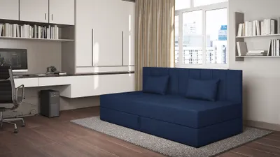 Obrázok produktu pre Váľanda s úložným priestorom 90x200 ALAMO 1 - tmavo modrá