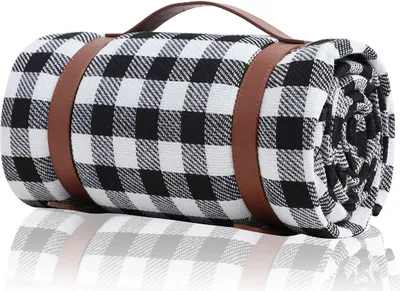 Produktbild von Picknickdecke 150 x 200 cm, Stranddecke, wasserdicht, schnelltrocknend, ideal für Strand, Camping, Picknicks und Wanderungen.