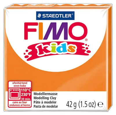 Image de FIMO kids pâte à modeler durcissant au four orange 42 g