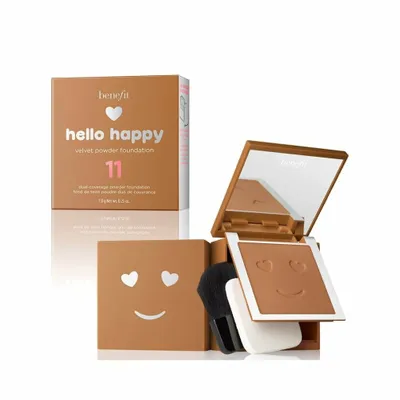 Productafbeelding van Benefit, Hello Happy Velvet, Matige Finish, Compacte Foundation, Kleur 11, Donker Neutraal, 7 gram