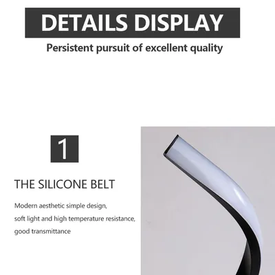 Obrázek produktu pro Moderní stolní lampa, spirálový design, LED noční lampičky, dekorativní noční světla, kovová noční lampa do ložnice, obývacího pokoje nebo kanceláře