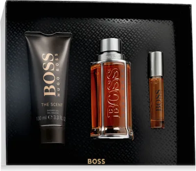 Produktbild von Hugo Boss The Scent Giftset Edt Spray 100ml/Edt Mini Spray 10ml/Shower Gel 100ml 210 ml