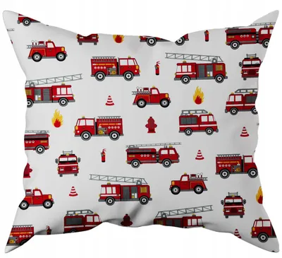 Produktbild von Nyks Kinder Kissenbezug 40x80 Feuerwehr Autos Baumwolle
