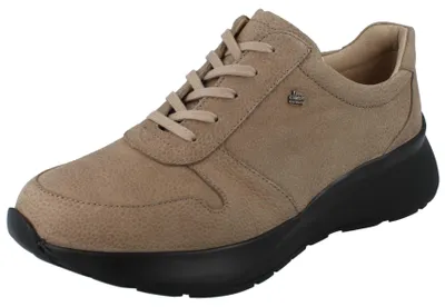 Produktbild von FINN COMFORT Leganes Damen Schnürschuhe beige Nubukleder genarbt - Größe: UK 6,5
