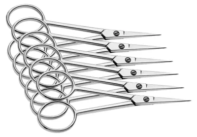 Produktbild von Silhouettenschere, rostfreier Stahl, spitz, 10 cm, 6 Stück
