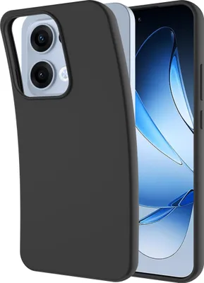 Image de Cazy Coque compatible avec Oppo Reno13 Coque en Silicone - Coque Flexible - Noir