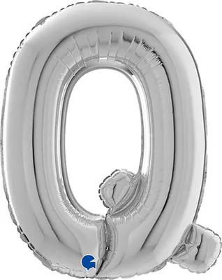 Produktbild von Riesenbuchstabe Folienballon 26"/66cm | Silber #Q